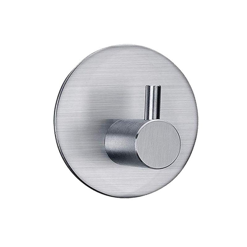 Black Stainless Steel Wall Hook for Towels, Coats, and Hats