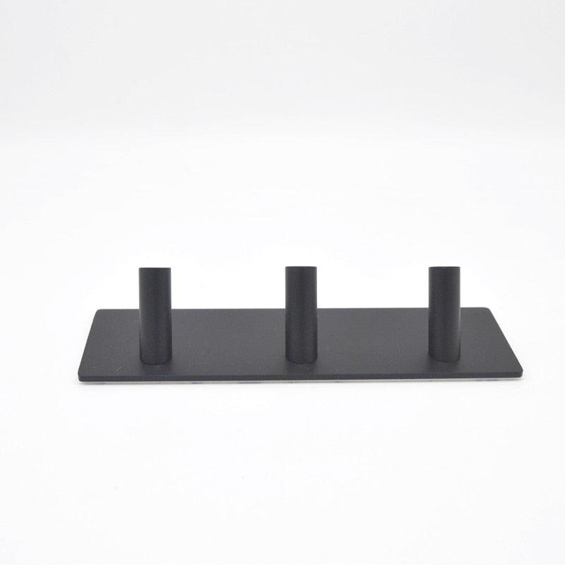 Black Stainless Steel Wall Hook for Towels, Coats, and Hats