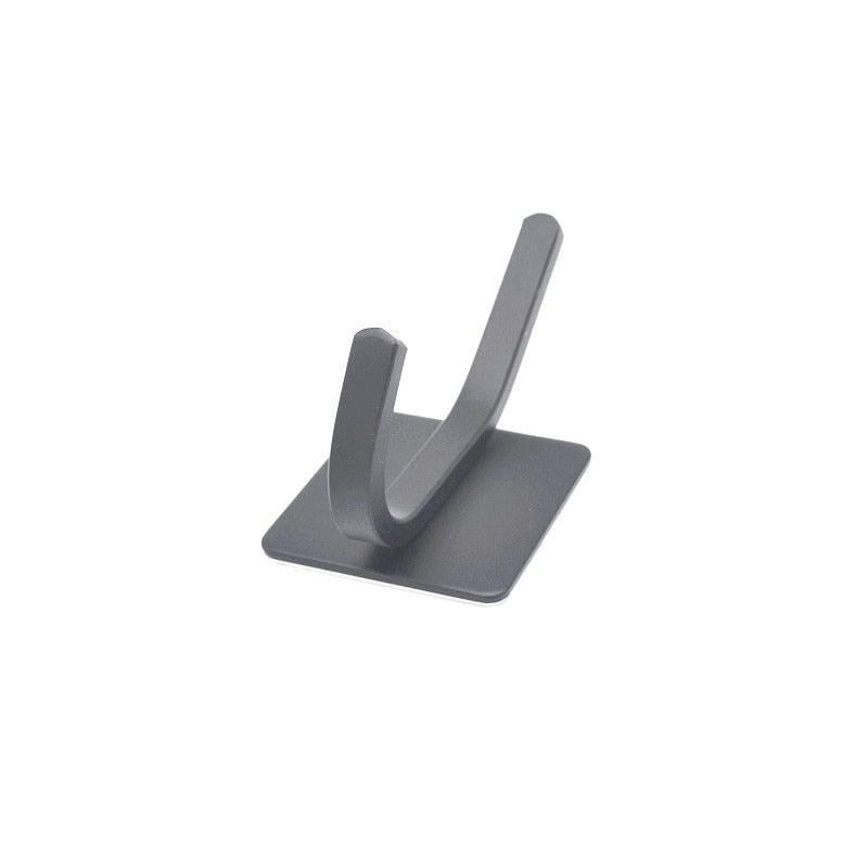 Black Stainless Steel Wall Hook for Towels, Coats, and Hats