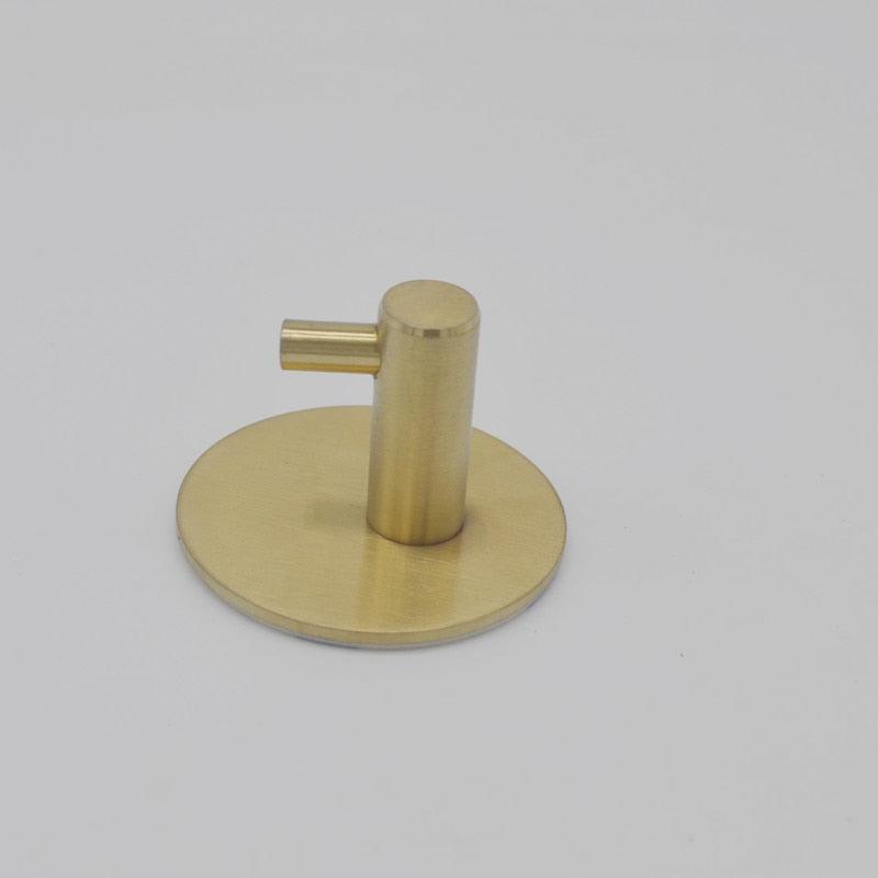 Black Stainless Steel Wall Hook for Towels, Coats, and Hats