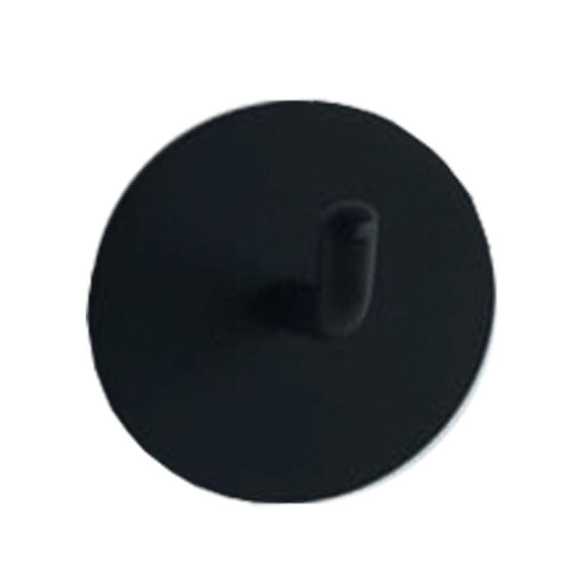 Black Stainless Steel Wall Hook for Towels, Coats, and Hats