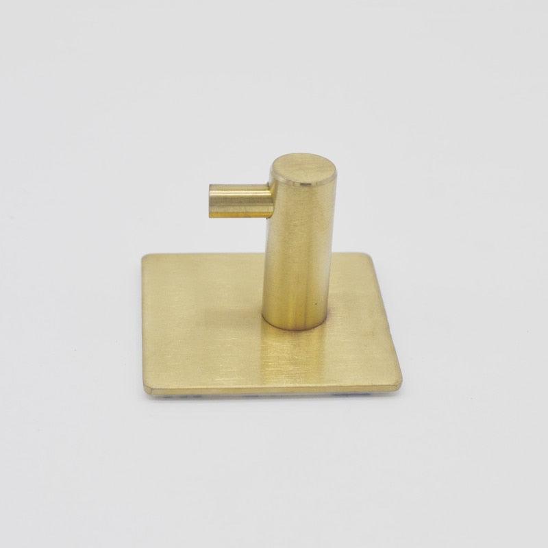 Black Stainless Steel Wall Hook for Towels, Coats, and Hats