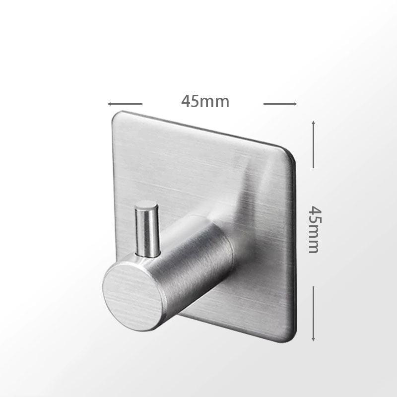 Black Stainless Steel Wall Hook for Towels, Coats, and Hats