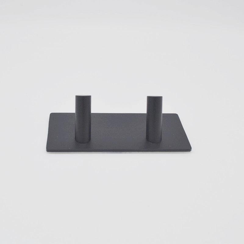 Black Stainless Steel Wall Hook for Towels, Coats, and Hats