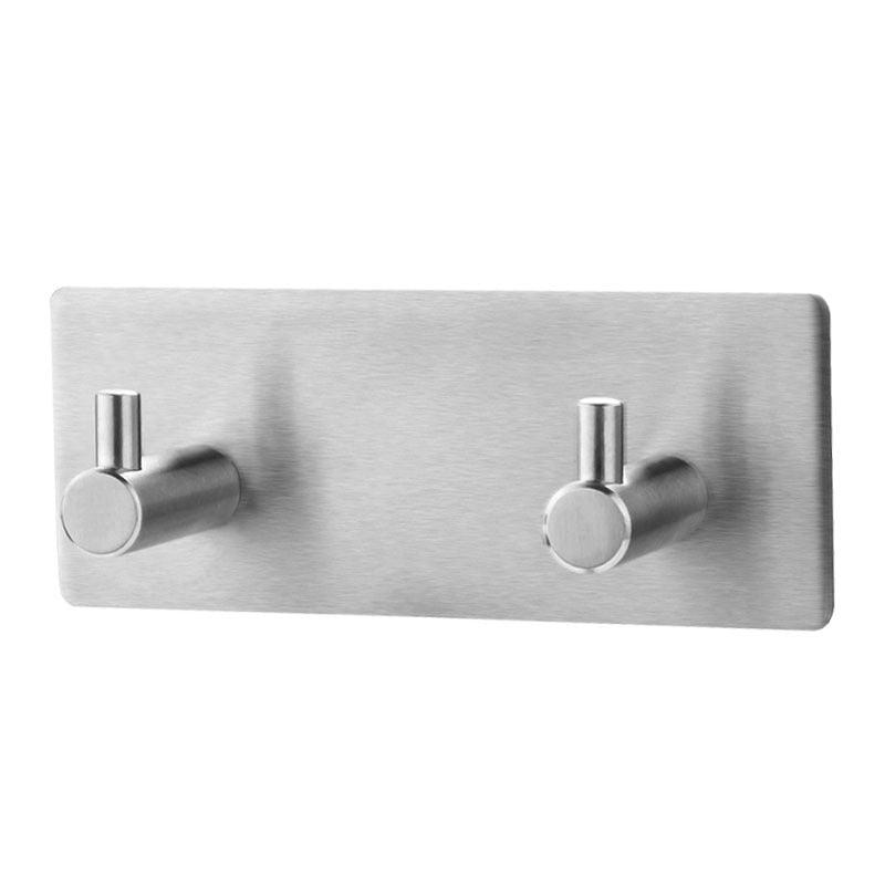 Black Stainless Steel Wall Hook for Towels, Coats, and Hats
