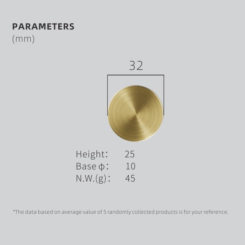 Nordic Gold Brass Wall and Drawer Hooks for Bathroom & Kitchen