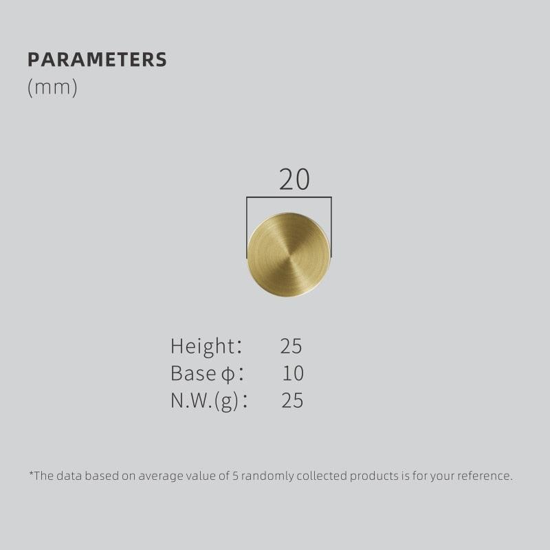 Nordic Gold Brass Wall and Drawer Hooks for Bathroom & Kitchen