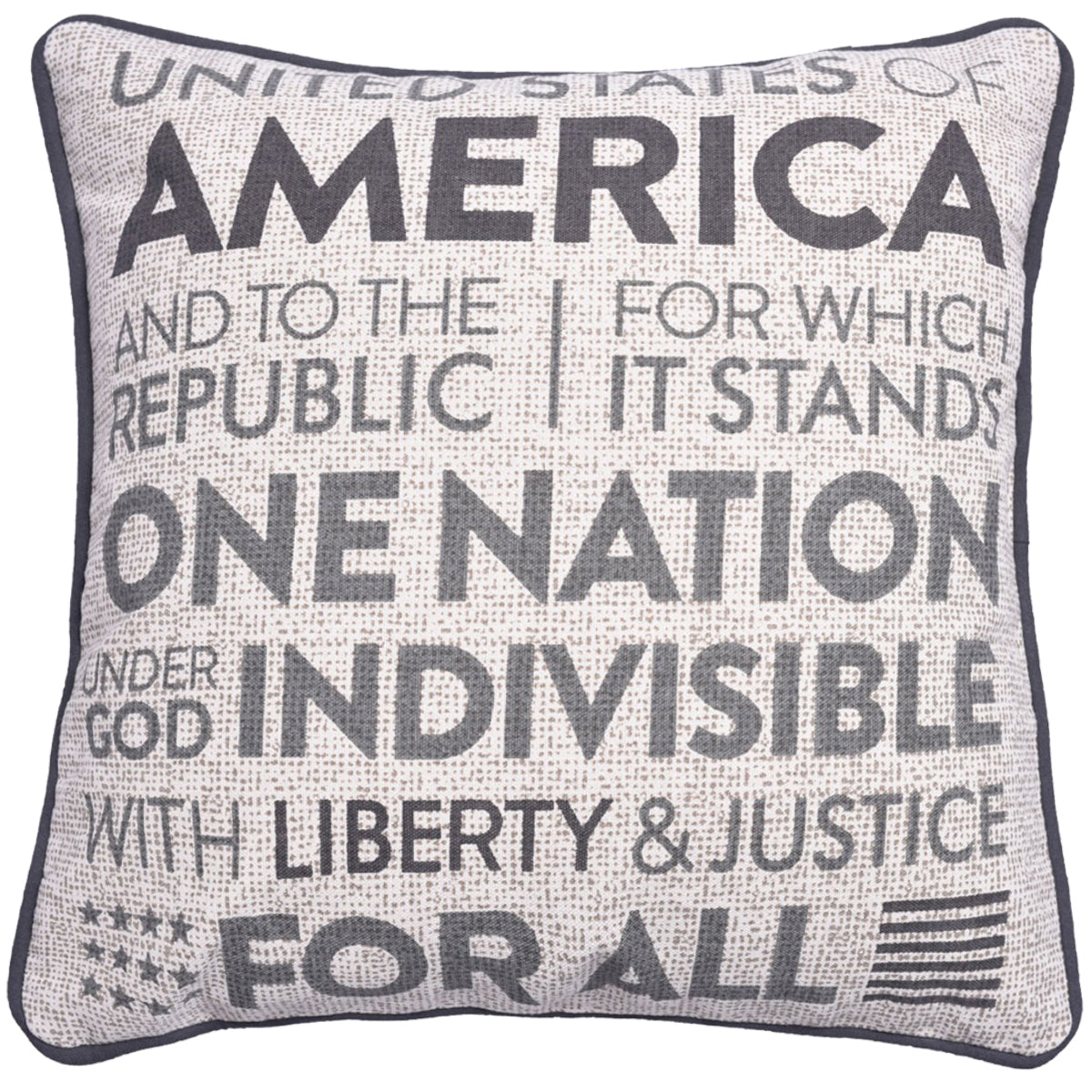 Patriotic Design Printed Throw Pillow Cover - Set of 3, 18 x 18 Inches
