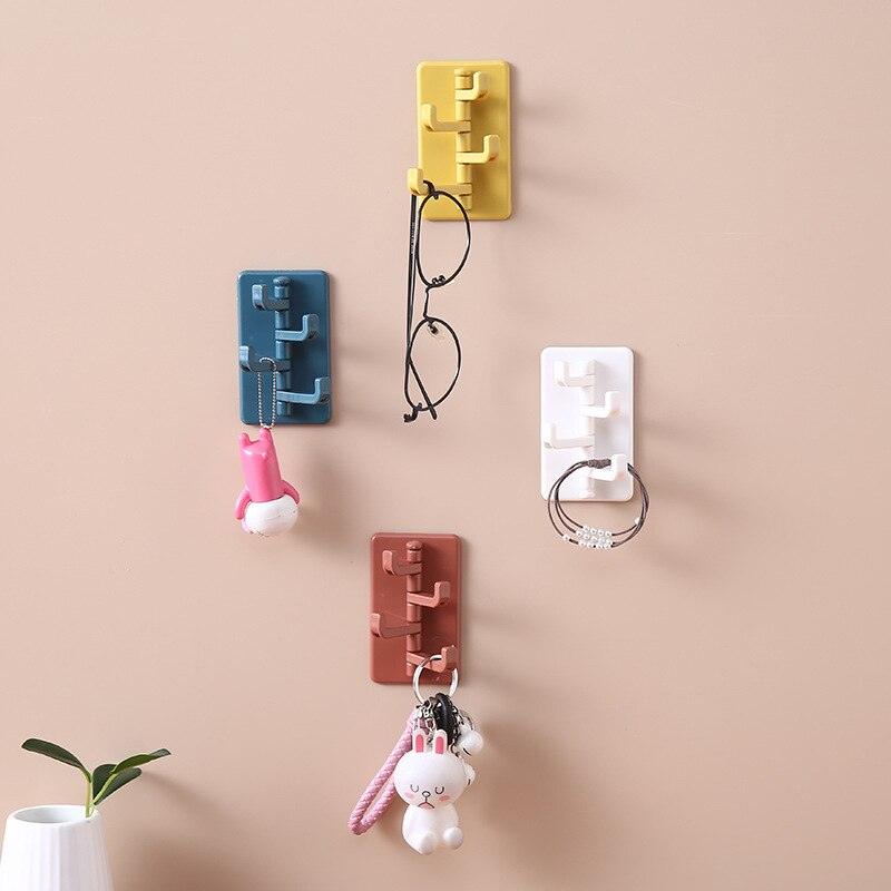 Rotating Self-Adhesive Wall Hook for Bathroom & Kitchen