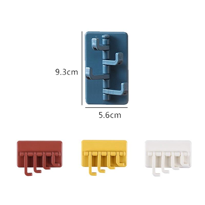 Rotating Self-Adhesive Wall Hook for Bathroom & Kitchen