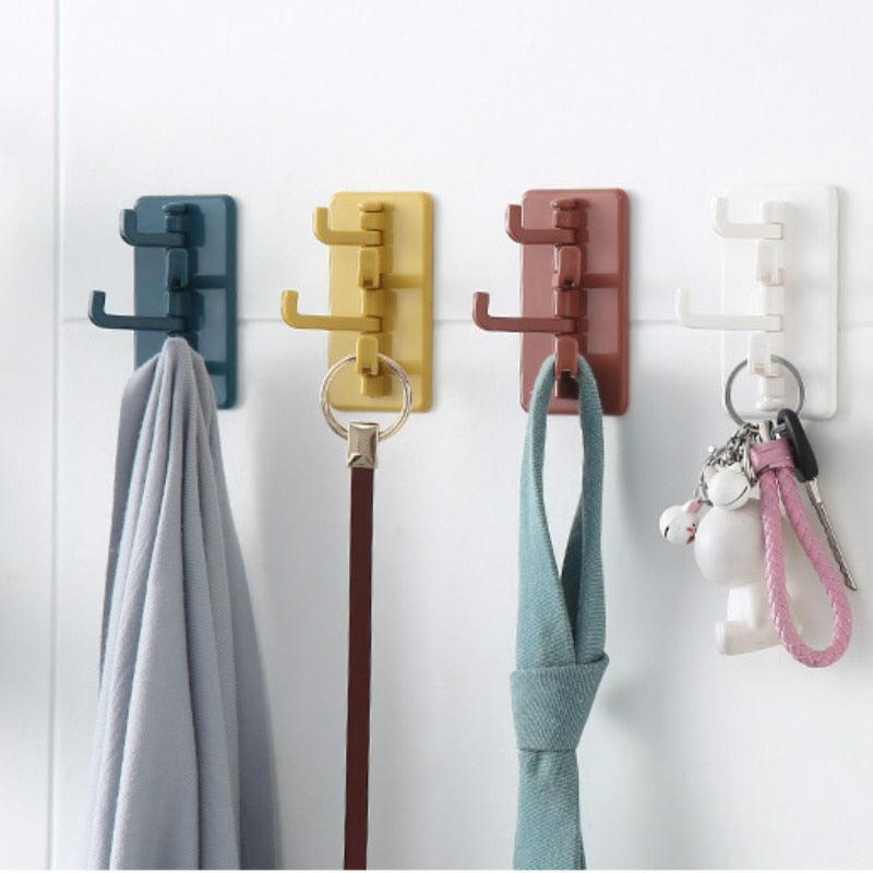 Rotating Self-Adhesive Wall Hook for Bathroom & Kitchen