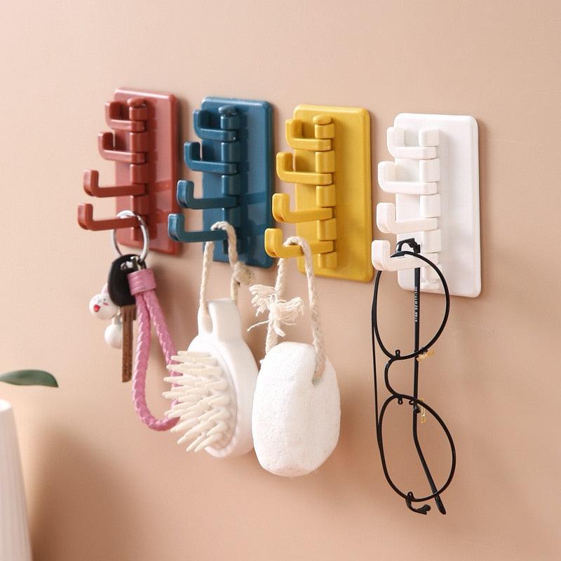 Rotating Self-Adhesive Wall Hook for Bathroom & Kitchen