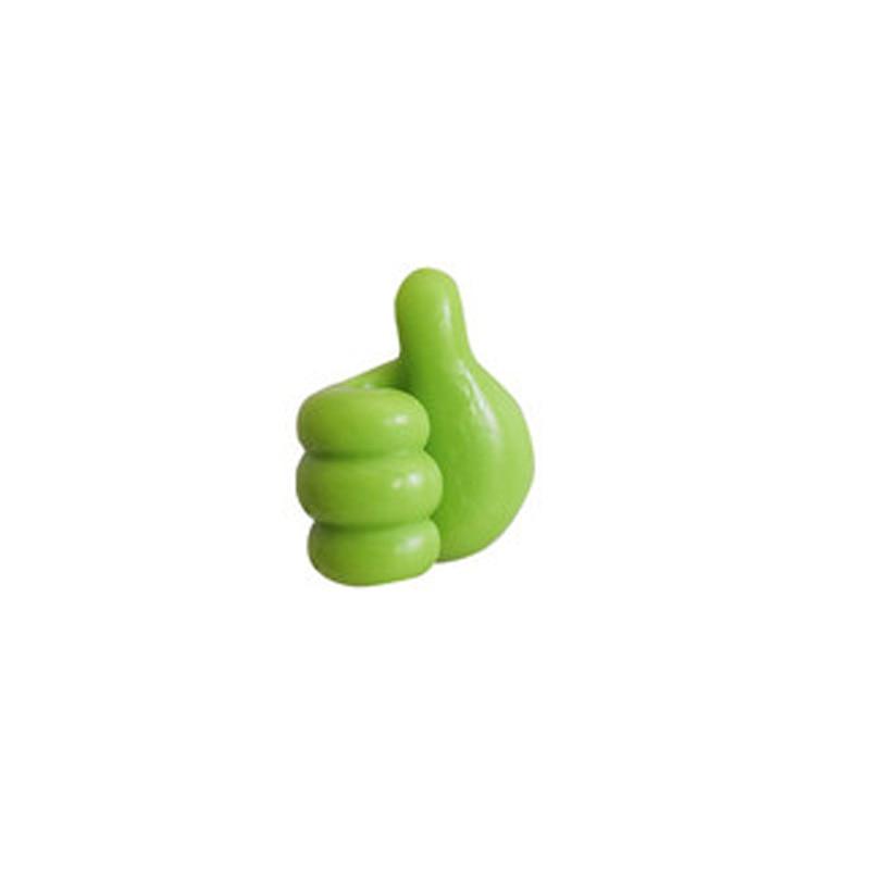 Self-Adhesive Silicone Thumb Wall Hook & Cable Clip Organizer