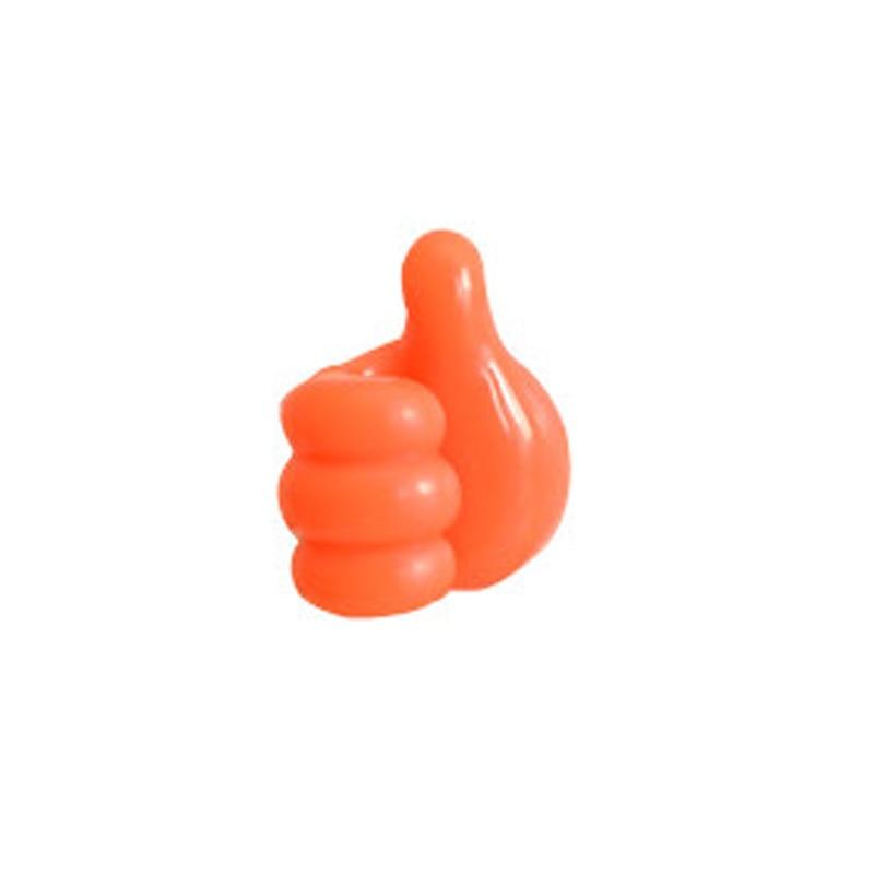 Self-Adhesive Silicone Thumb Wall Hook & Cable Clip Organizer