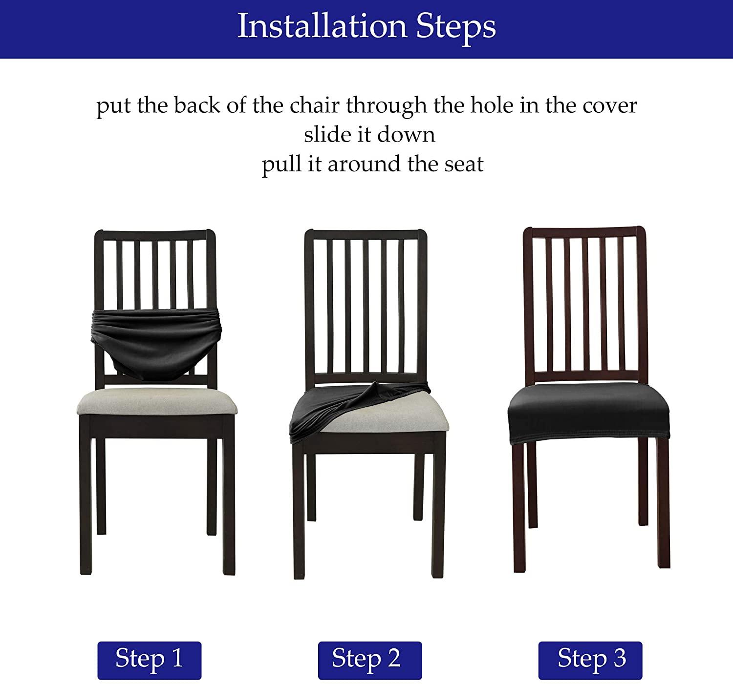Thick Velvet Elastic Chair Slipcover for Dining Room Seats