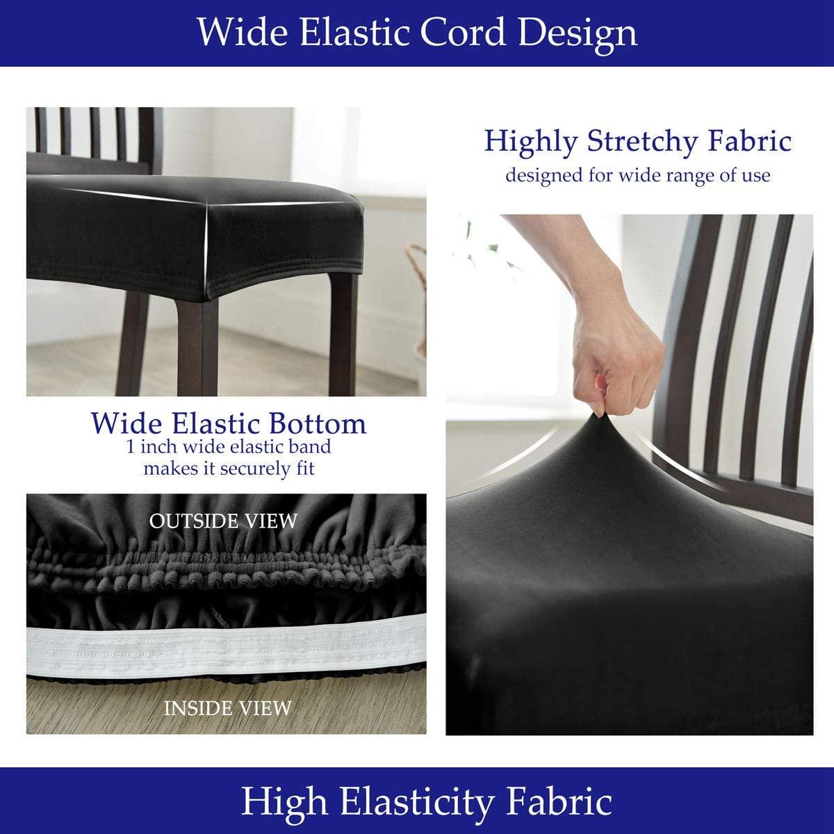 Thick Velvet Elastic Chair Slipcover for Dining Room Seats